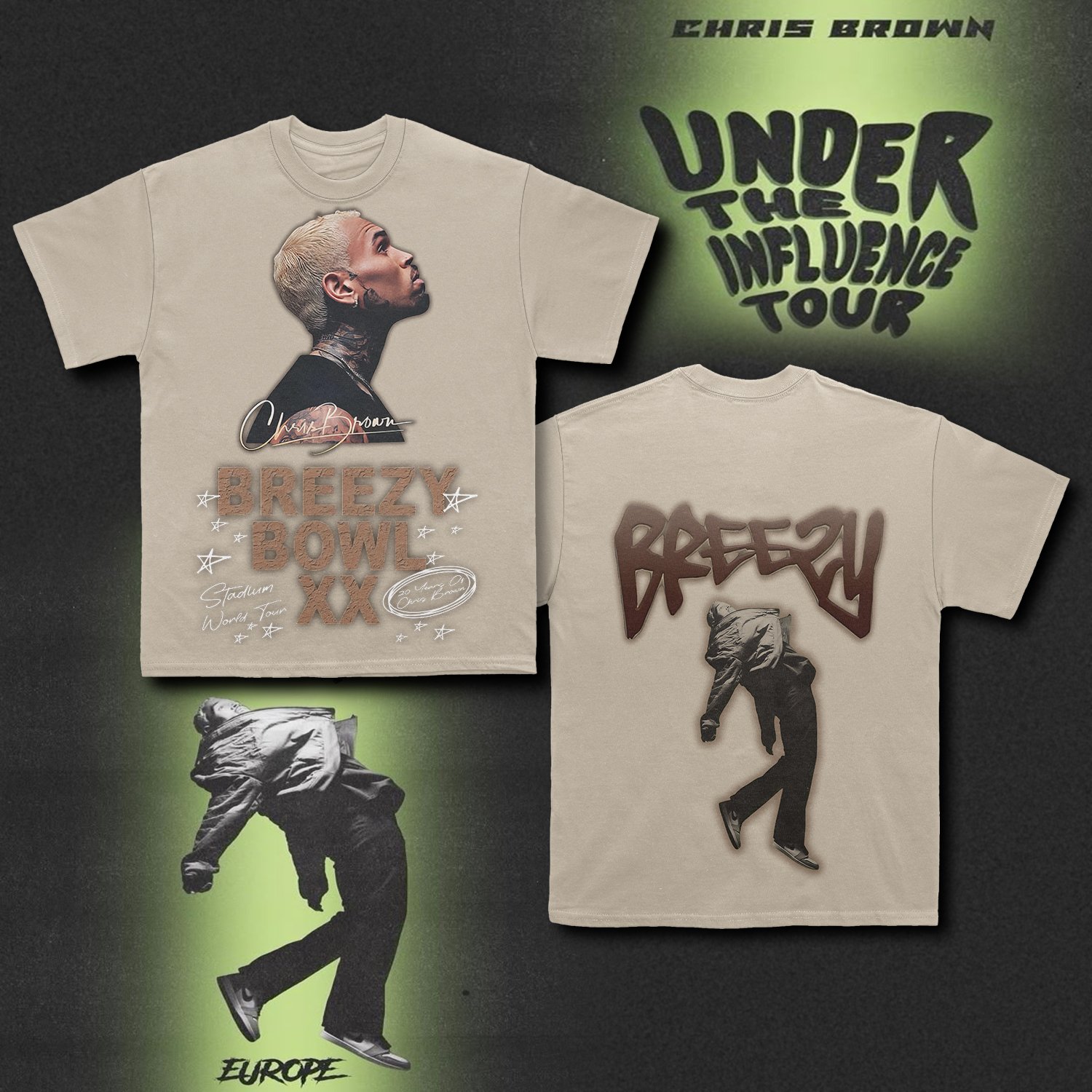 Goalzenith Chris Brown Tour 2025 T Shirt Gifts For Fans