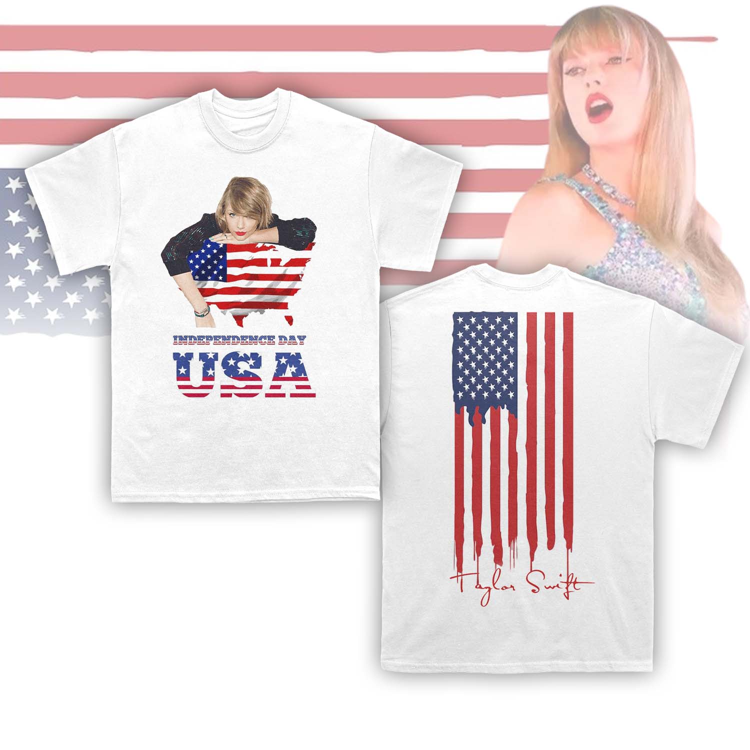 Goalzenith Taylor Swift x Independence Day United States T Shirt Gifts For Fans