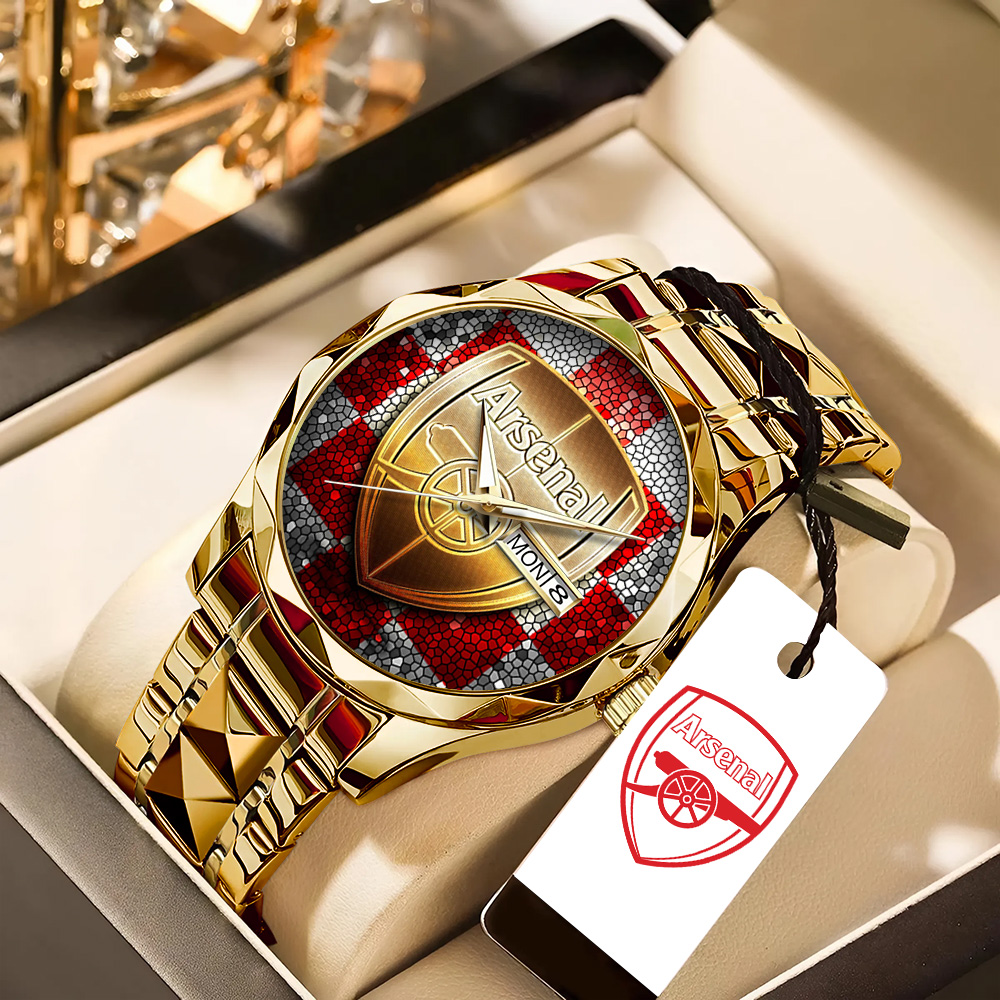 Goalzenith Arsenal FC EPL Alloy Luxury Quartz Watch For Fan