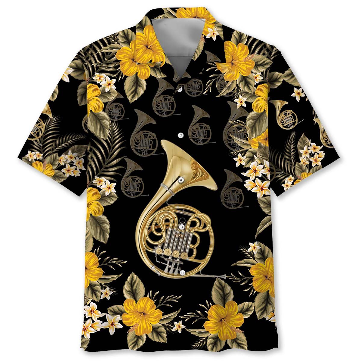Goalzenith Brass French Horn Hawaiian Shirt For Fan