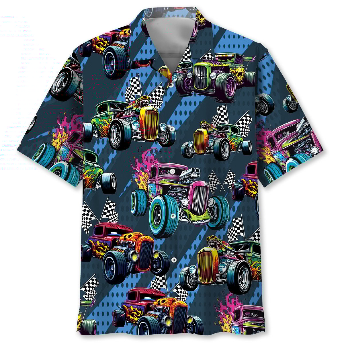 Goalzenith Crazy Hot Rod Drag Racing Hawaiian Shirt For Fan