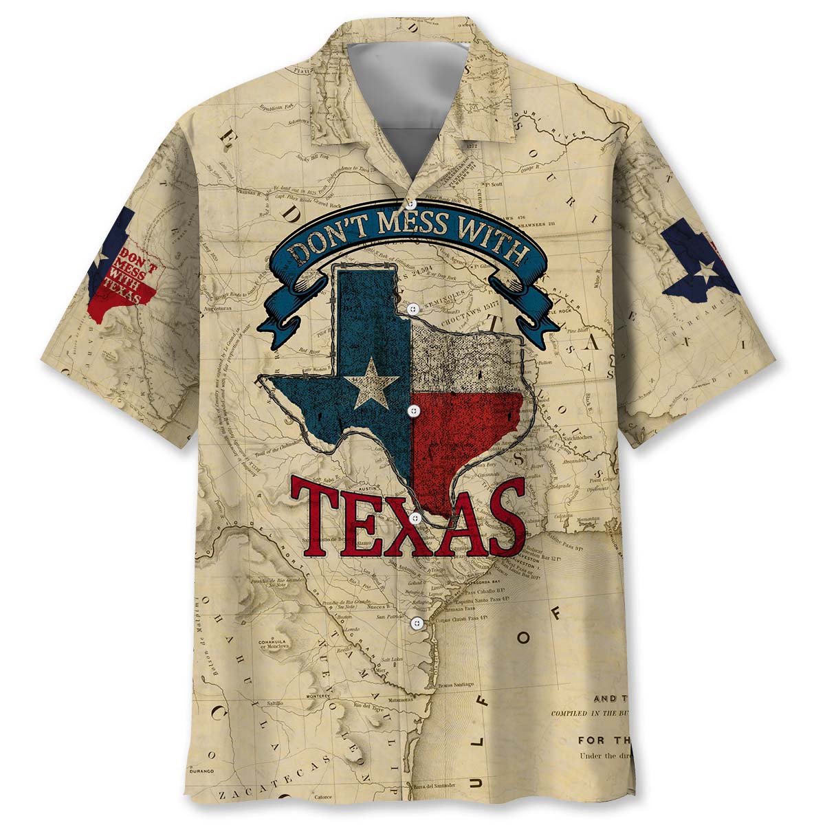 Goalzenith Don't Mess With Texas Vintage Hawaiian Shirt For Fan