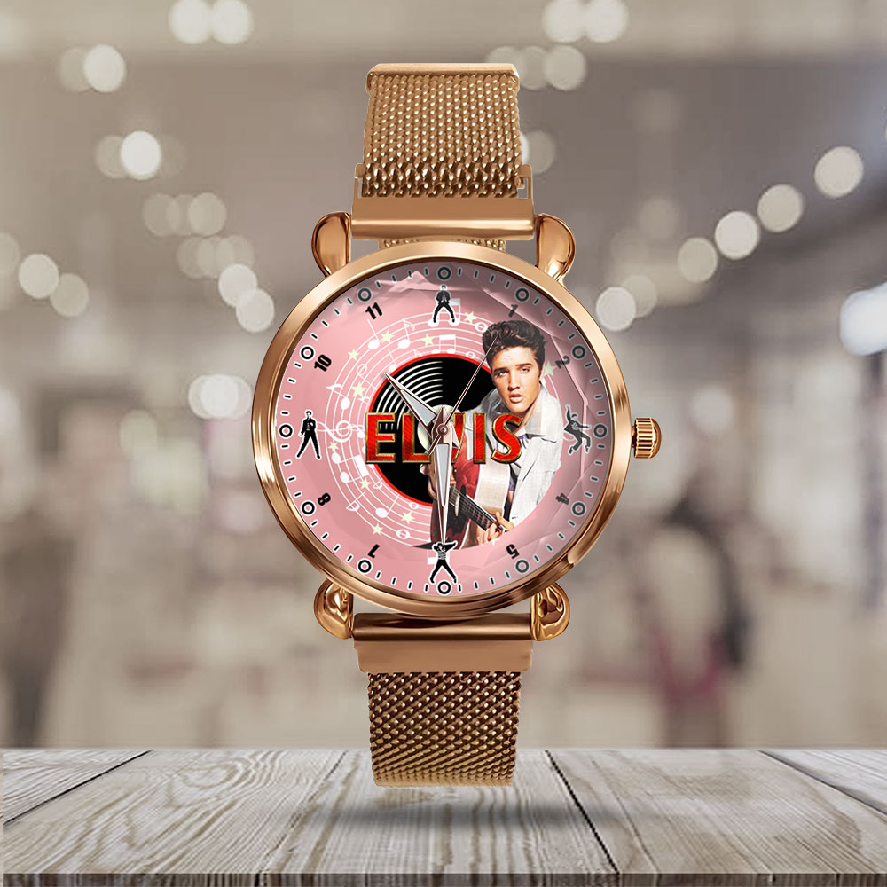 Goalzenith Elvis Presley Music Mesh Strap Quartz Watch For Fan