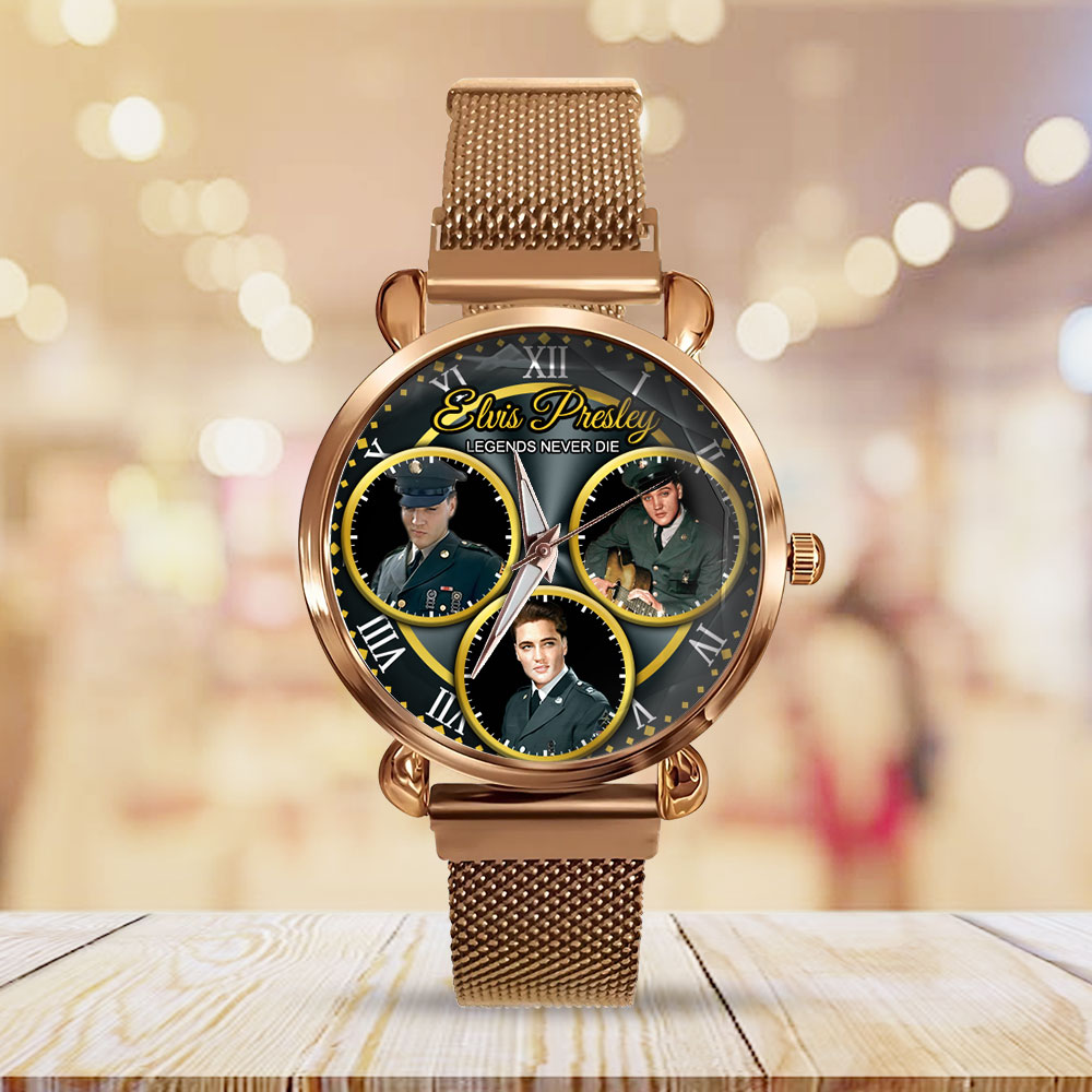 Goalzenith Elvis Presley Music Mesh Strap Quartz Watch For Fan