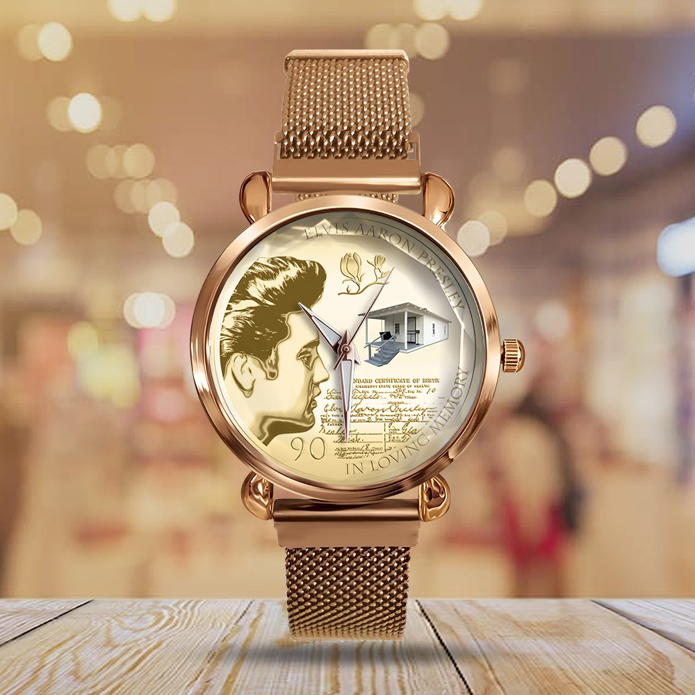 Goalzenith Elvis Presley Music Mesh Strap Quartz Watch For Fan