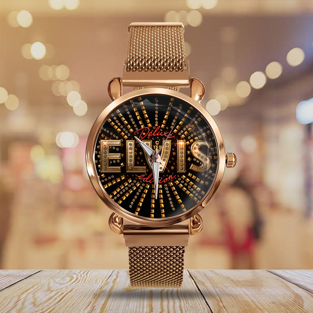 Goalzenith Elvis Presley Music Mesh Strap Quartz Watch For Fan
