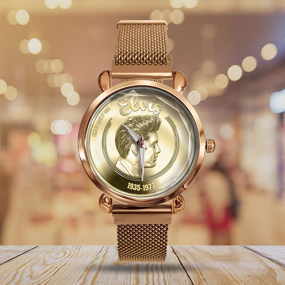 Goalzenith Elvis Presley Music Mesh Strap Quartz Watch For Fan