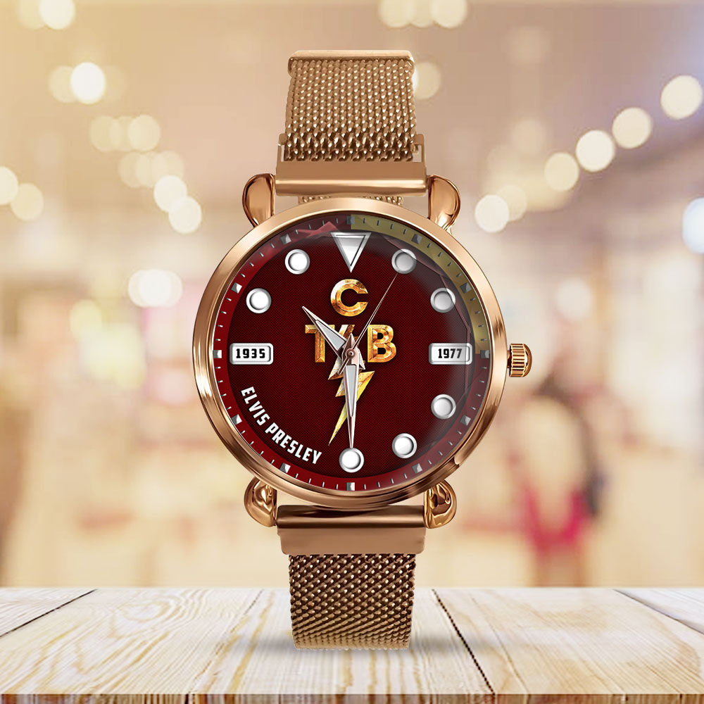 Goalzenith Elvis Presley Music Mesh Strap Quartz Watch For Fan