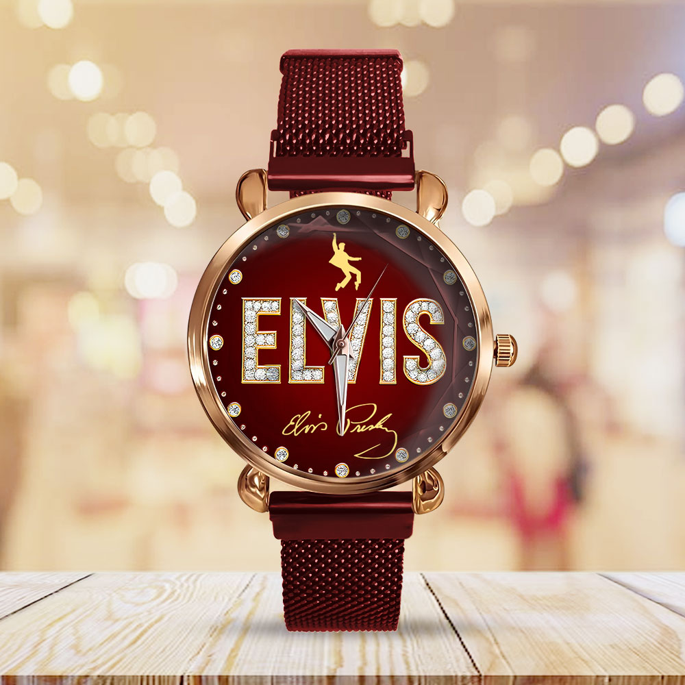 Goalzenith Elvis Presley Music Mesh Strap Quartz Watch For Fan