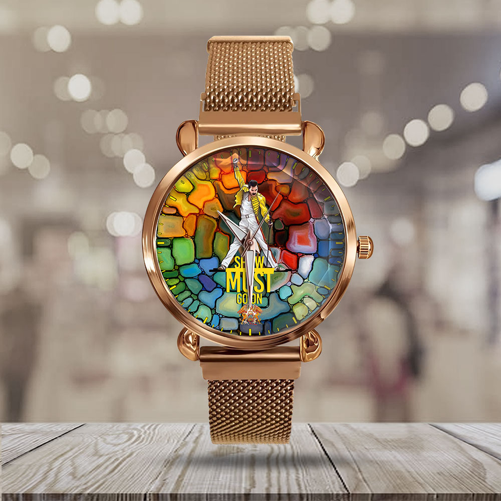 Goalzenith Freddie Mercury Music Mesh Strap Quartz Watch For Fan