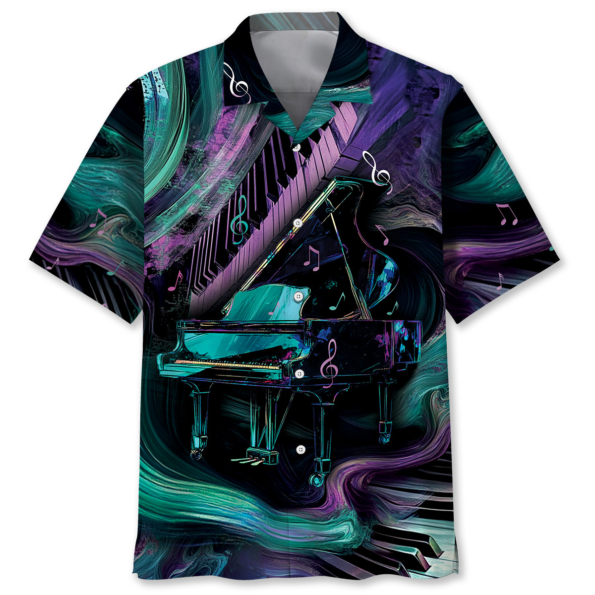Goalzenith Grand Piano Magic Wave Hawaiian Shirt For Fan