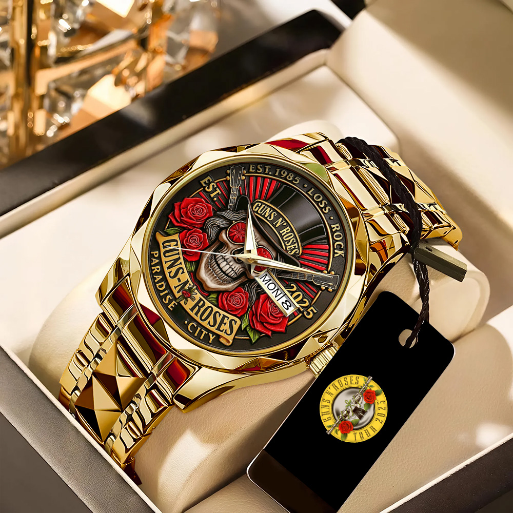 Goalzenith Guns N’ Roses Music Alloy Luxury Quartz Watch For Fan