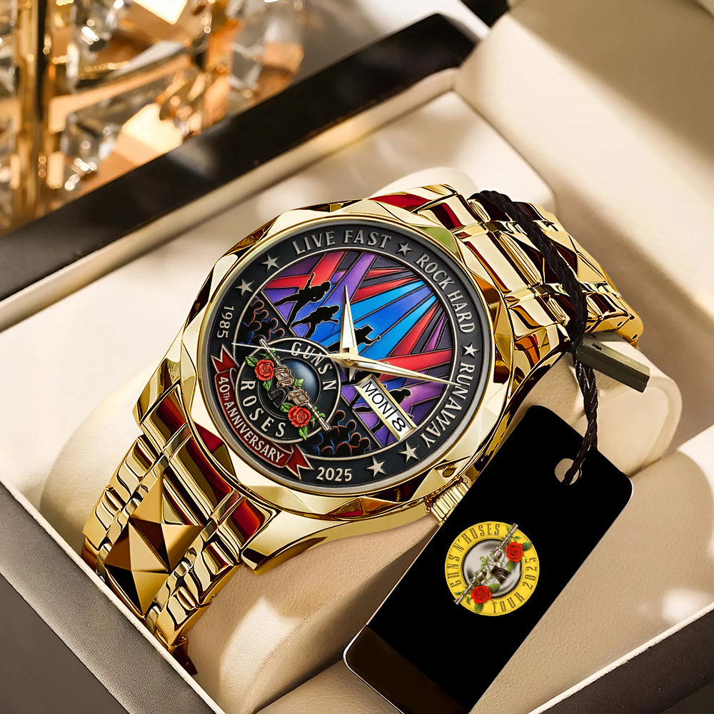 Goalzenith Guns N’ Roses Music Alloy Luxury Quartz Watch For Fan