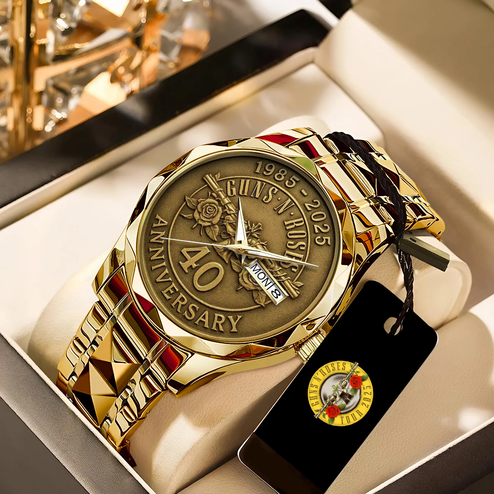 Goalzenith Guns N’ Roses Music Alloy Luxury Quartz Watch For Fan