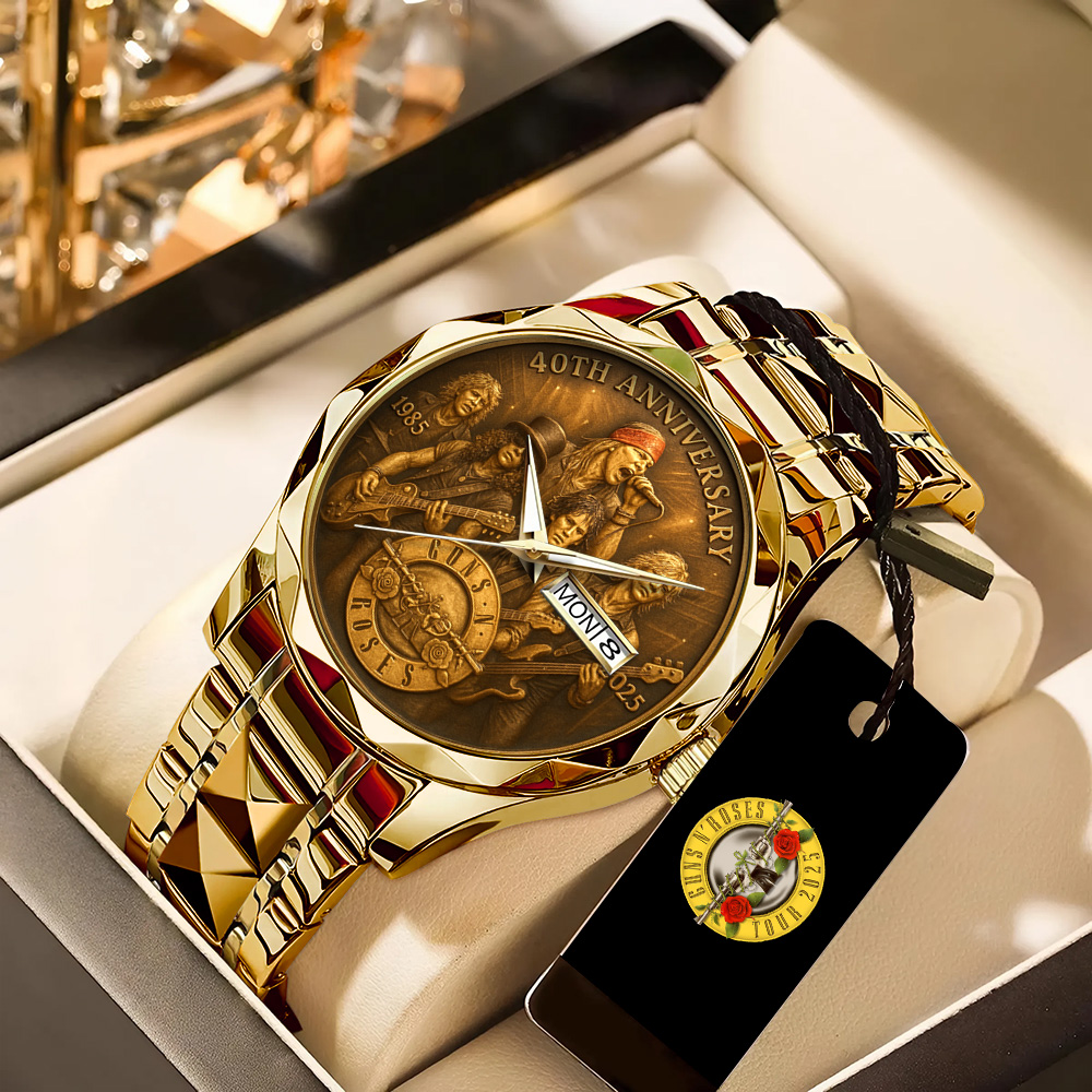 Goalzenith Guns N’ Roses Music Alloy Luxury Quartz Watch For Fan