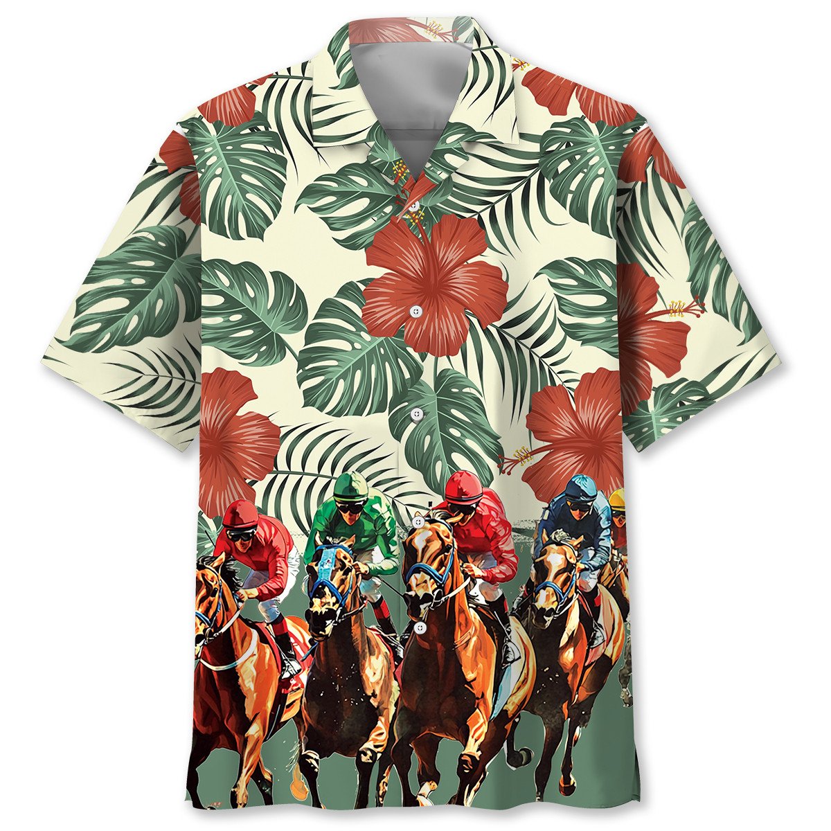 Goalzenith Horse Racing Vintage Stadium Hawaiian Shirt For Fan