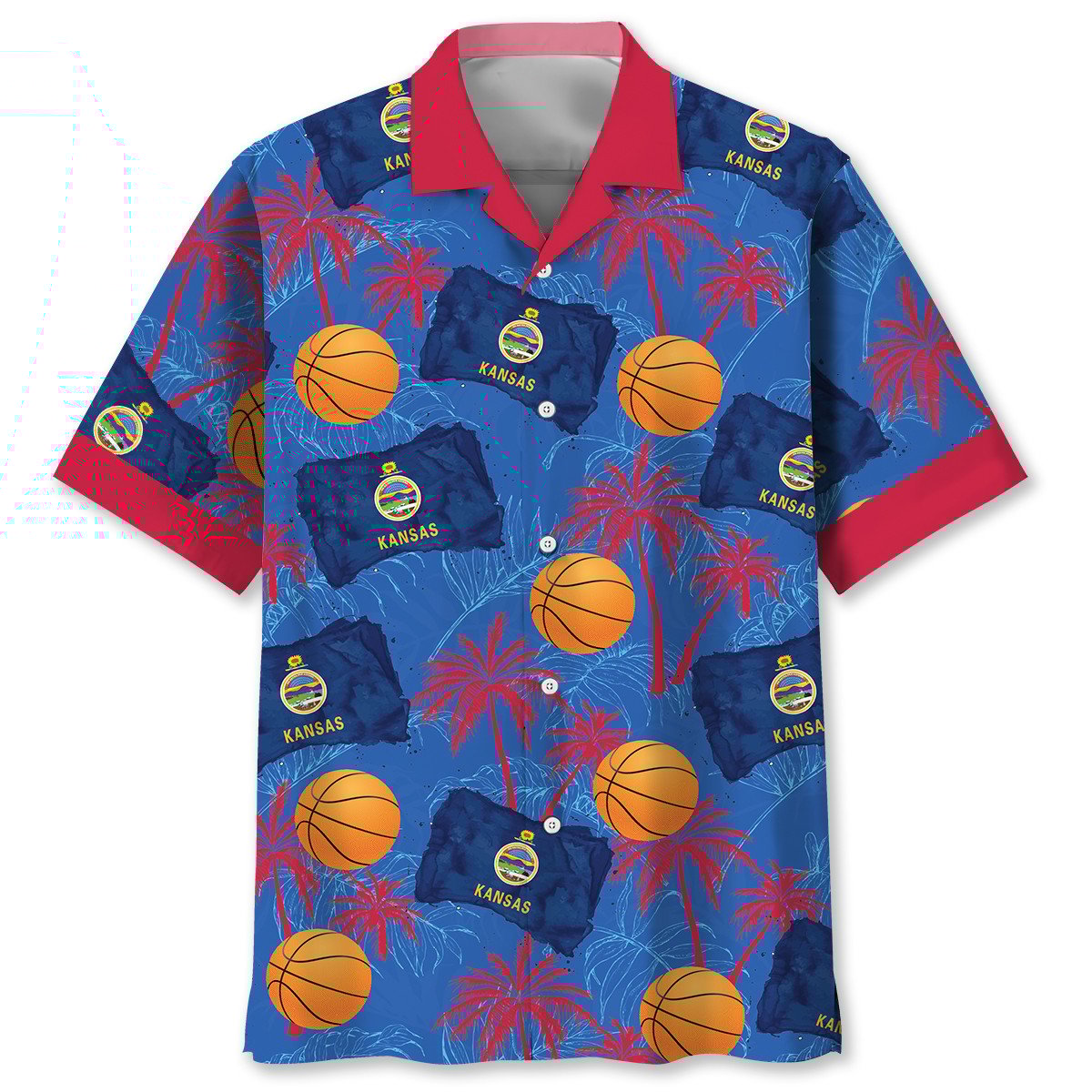 Goalzenith Kansas Basketball Hawaiian Shirt For Fan