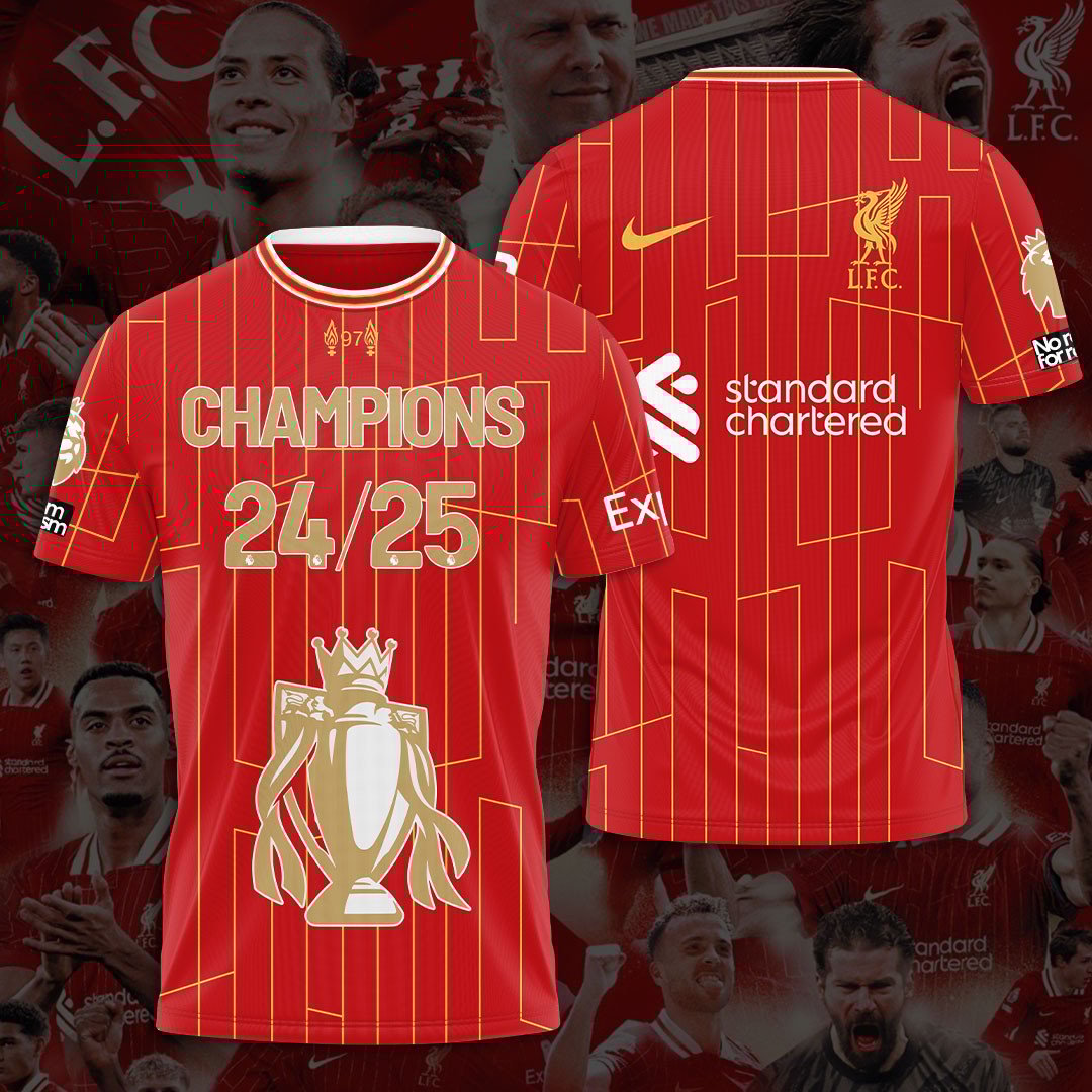 Goalzenith Liverpool FC Champions T-shirt For Fan