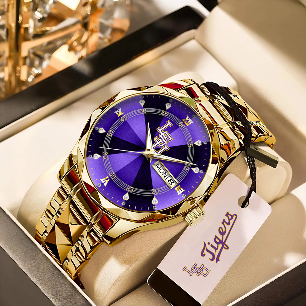 Goalzenith LSU Tigers NCAA Baseball Alloy Luxury Quartz Watch For Fan