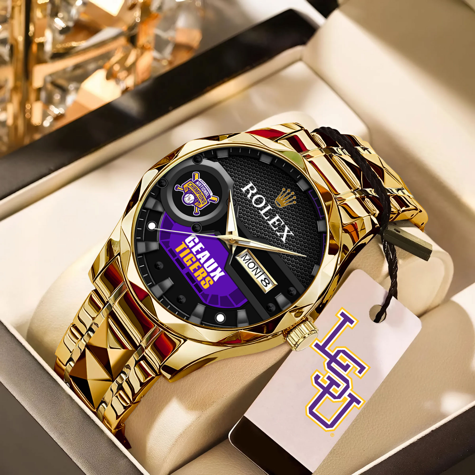 Goalzenith LSU Tigers NCAA Baseball x Rolex Alloy Luxury Quartz Watch For Fan