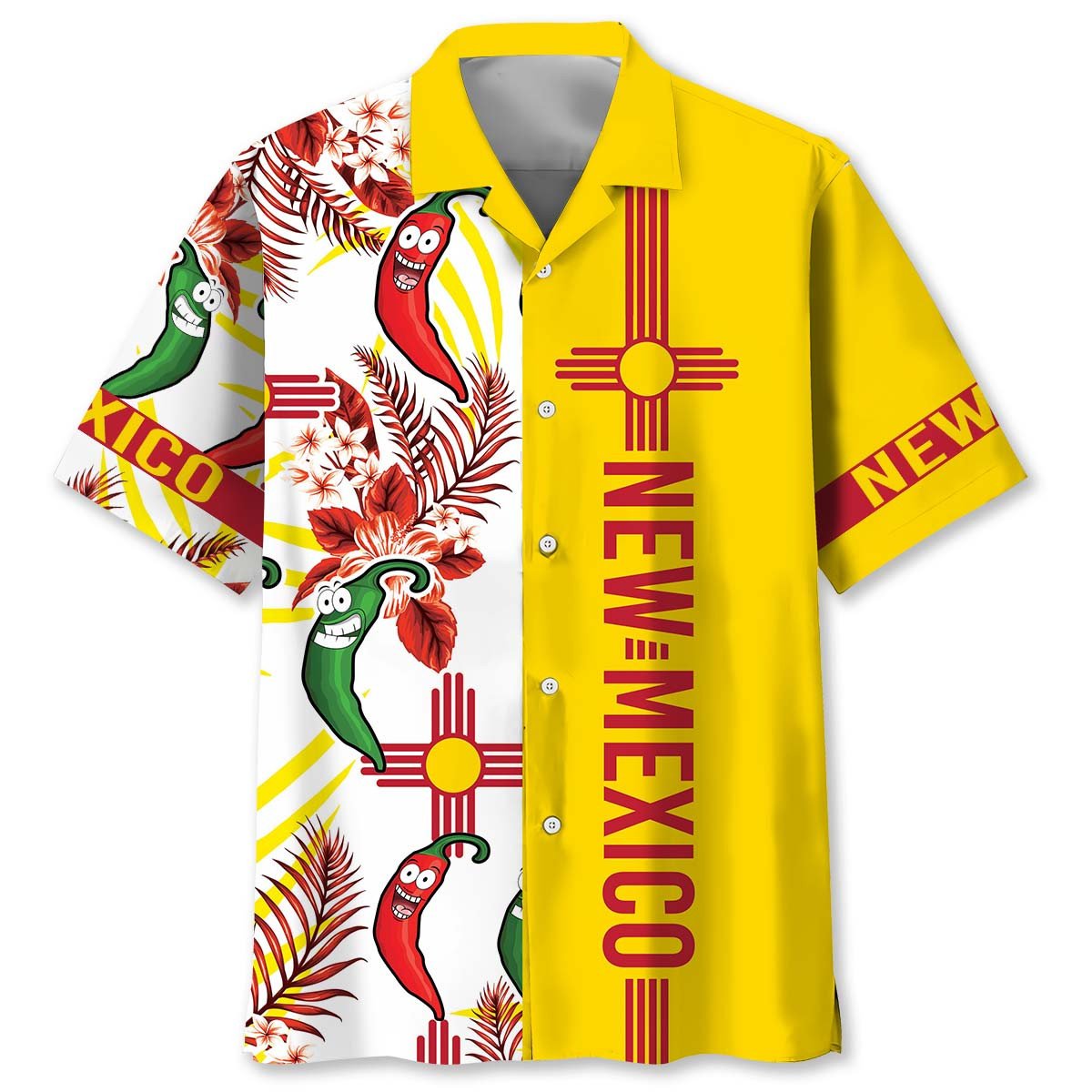 Goalzenith New Mexico Dancing Chilies Hawaiian Shirt For Fan