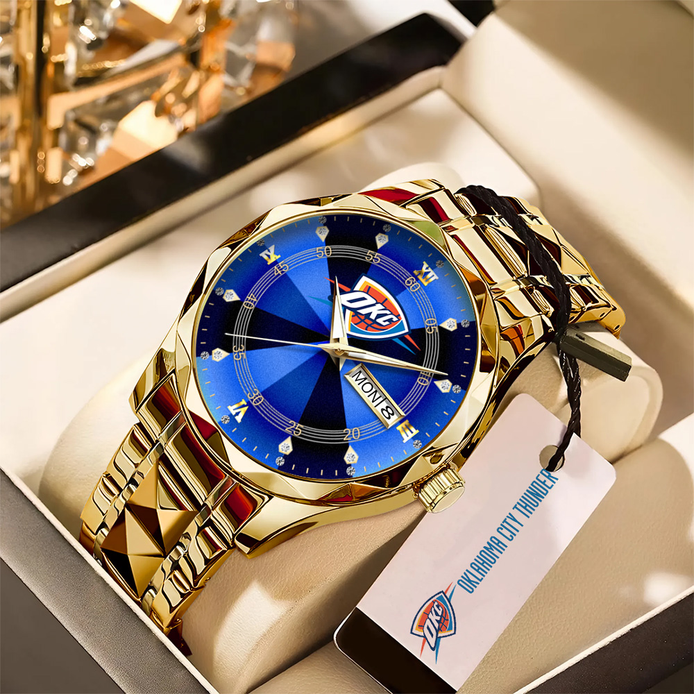 Goalzenith Oklahoma City Thunder NBA Alloy Luxury Quartz Watch For Fan