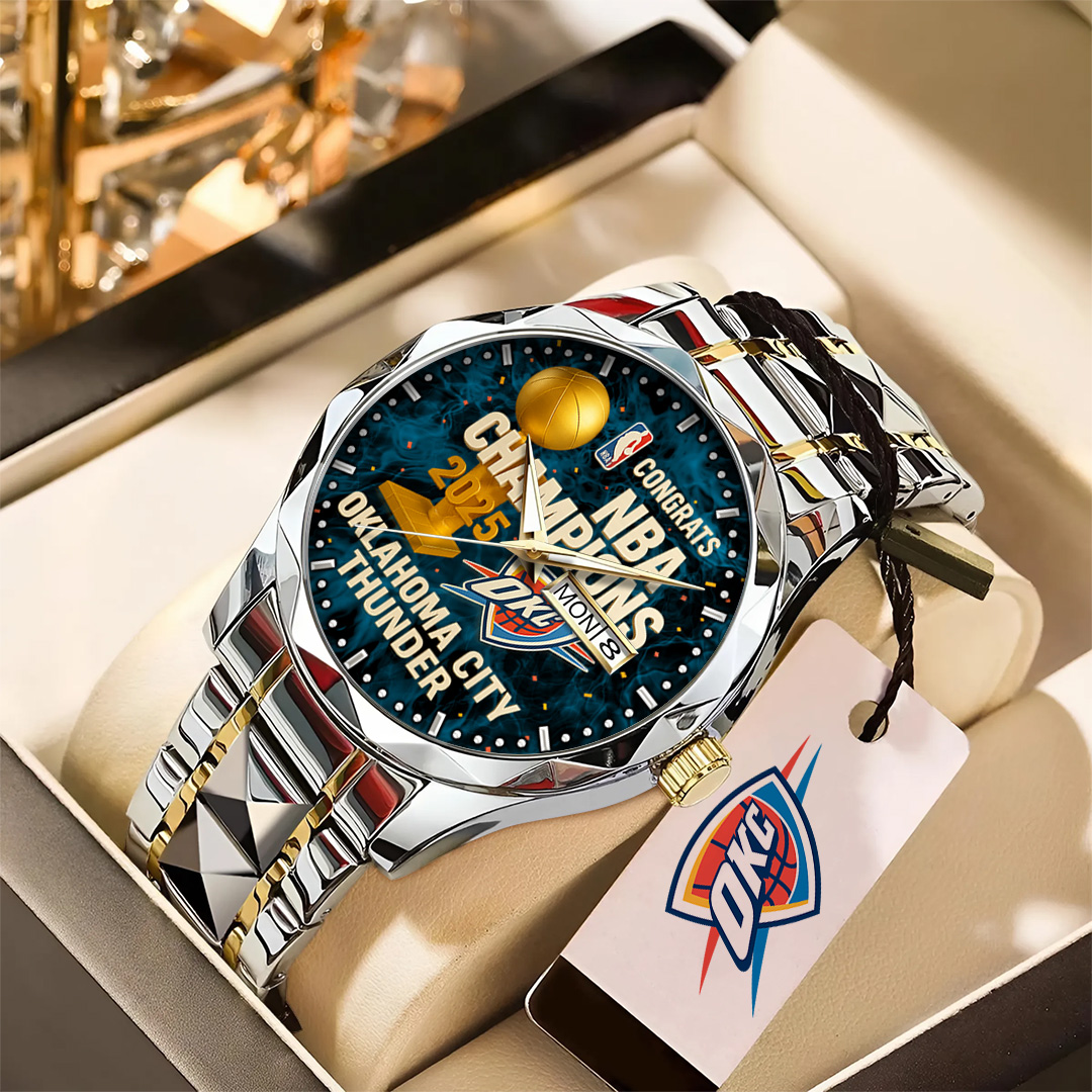 Goalzenith Oklahoma City Thunder NBA Alloy Luxury Quartz Watch For Fan