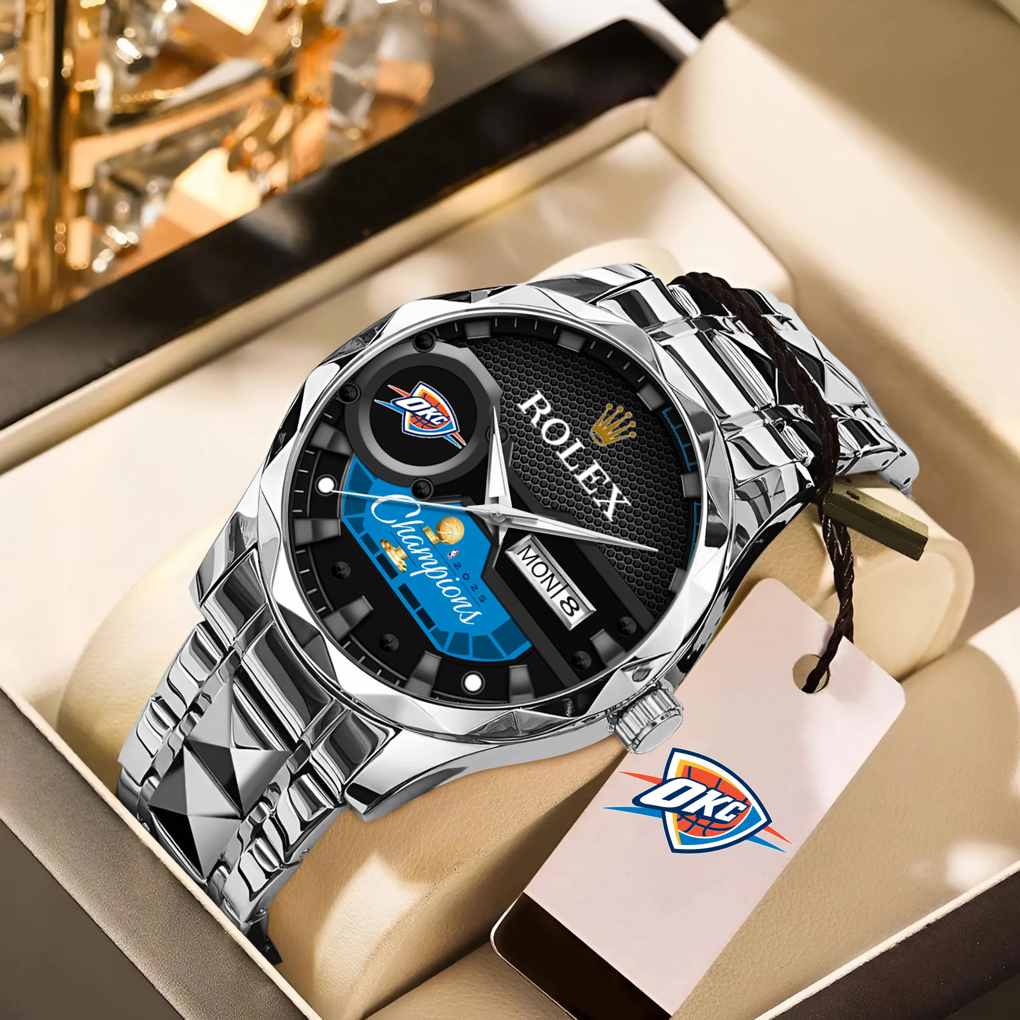 Goalzenith Oklahoma City Thunder NBA x Rolex Alloy Luxury Quartz Watch For Fan