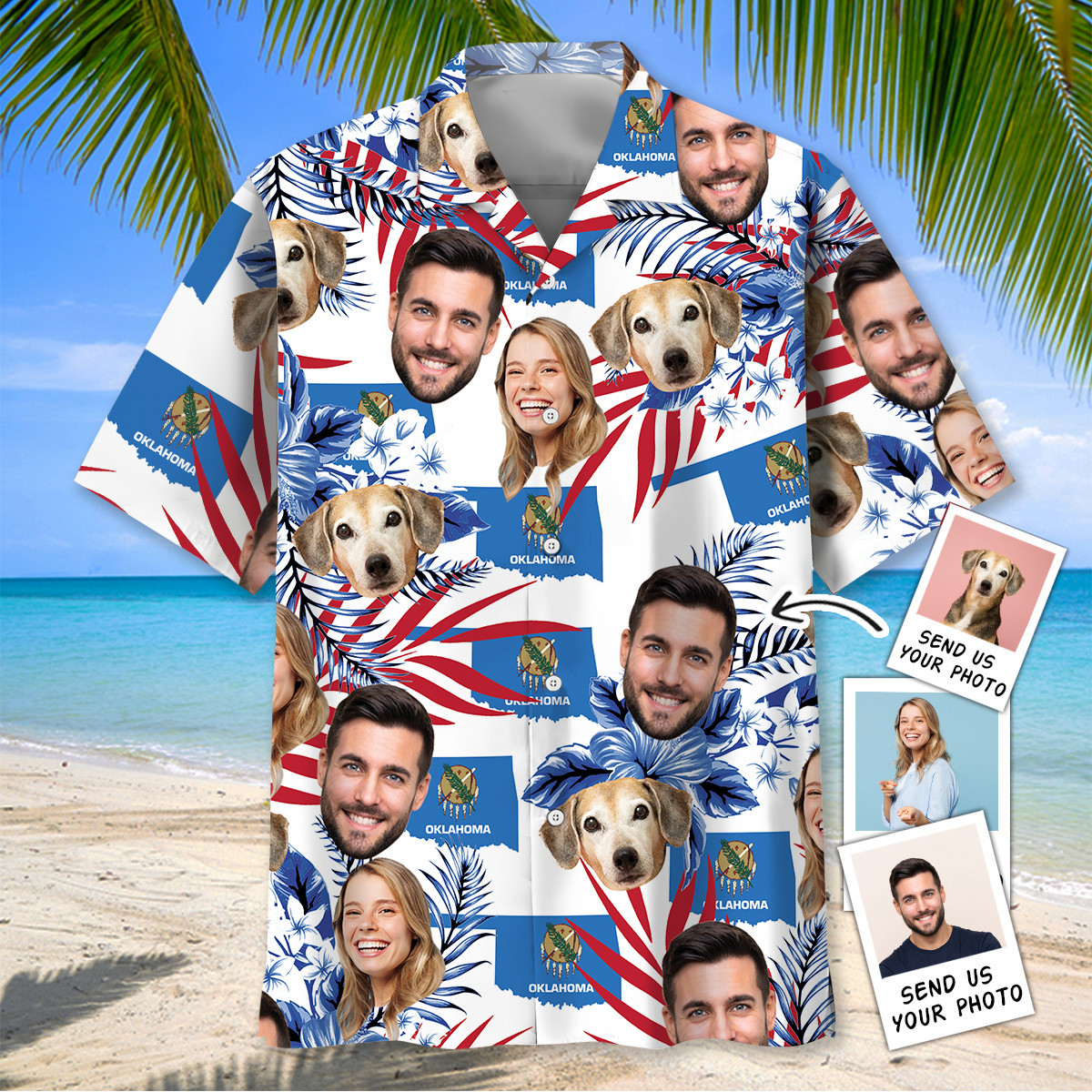 Goalzenith Oklahoma Family Custom Face Hawaiian Shirt For Fan