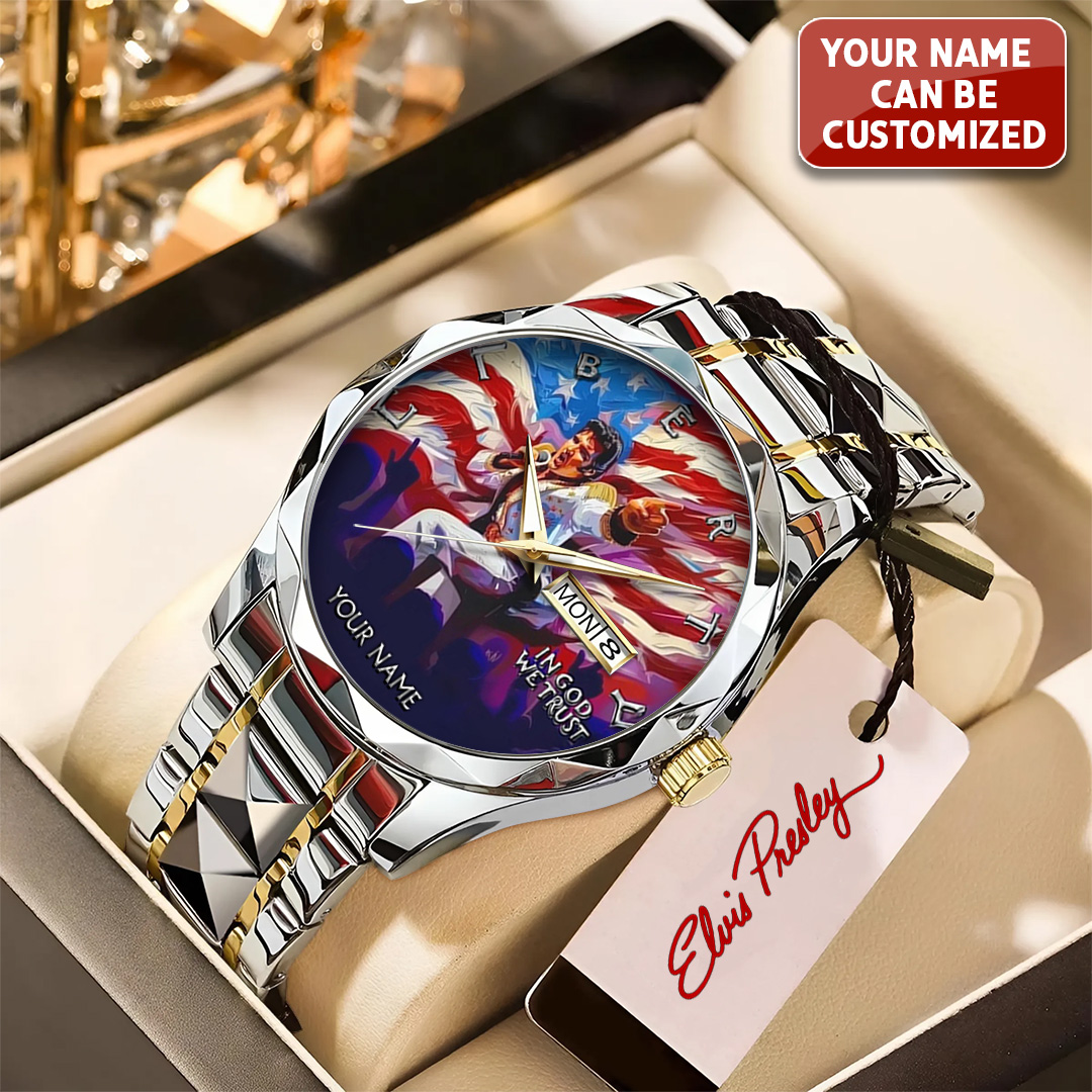 Goalzenith Personalized Elvis Presley Music Alloy Luxury Quartz Watch For Fan
