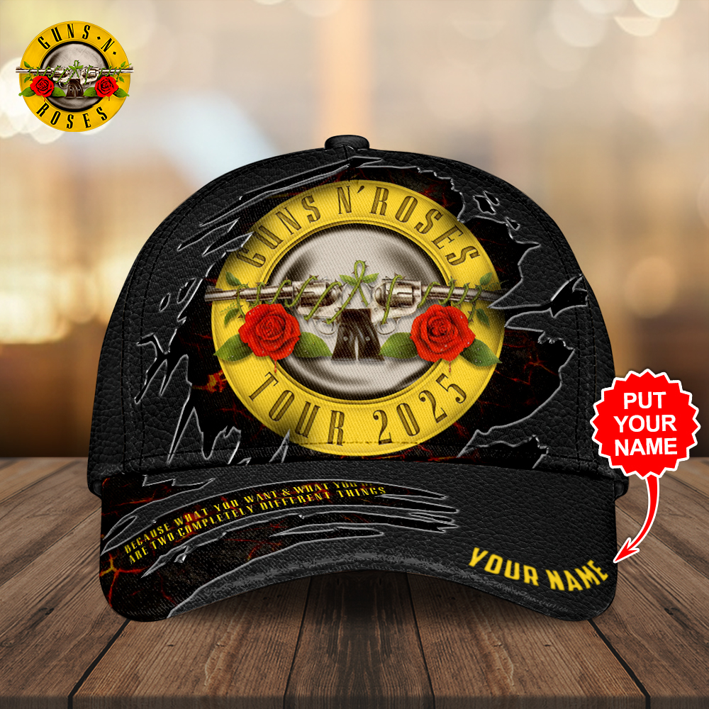 Goalzenith Personalized Guns N' Roses Music Classic Cap For Fan