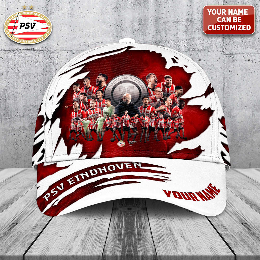 Goalzenith Personalized PSV Eindhoven UEFA Classic Cap For Fan