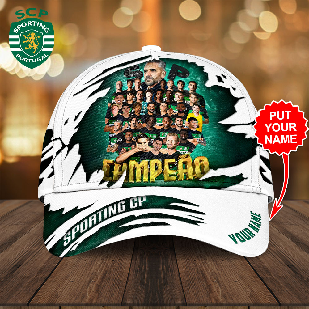 Goalzenith Personalized Sporting CP Primeira Liga Classic Cap For Fan