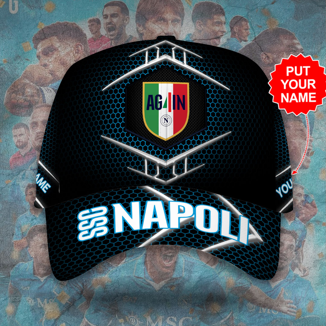 Goalzenith Personalized S.S.C. Napoli Serie A Classic Cap For Fan