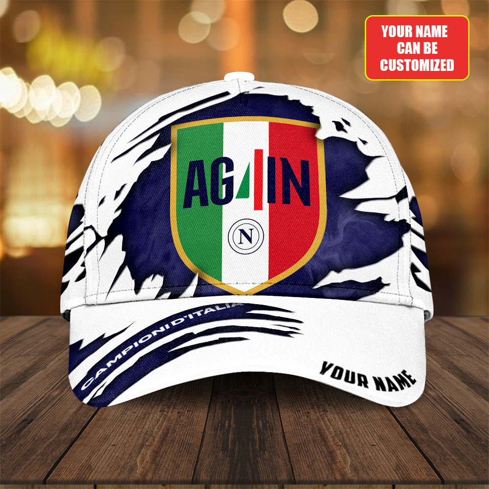 Goalzenith Personalized S.S.C. Napoli Serie A Classic Cap For Fan