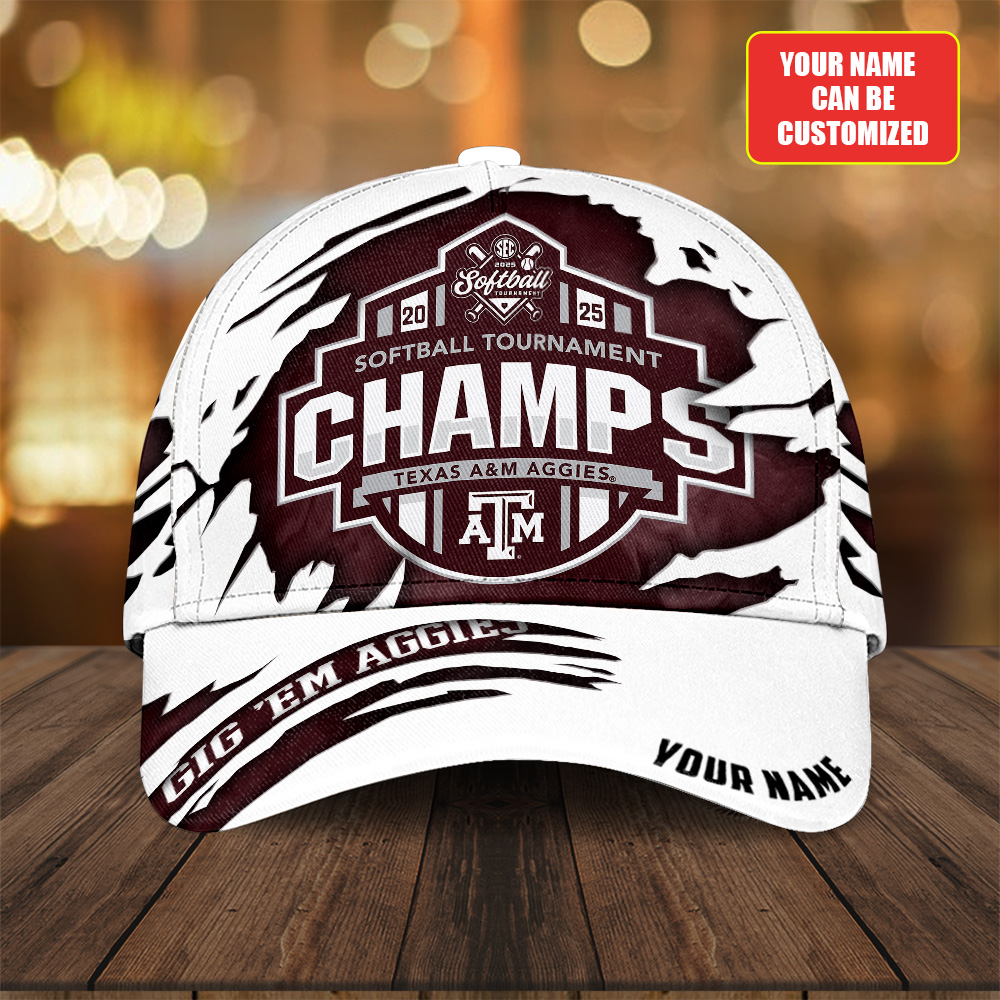Goalzenith Personalized Texas A&M Aggies NCAA Women's Softball Classic Cap For Fan