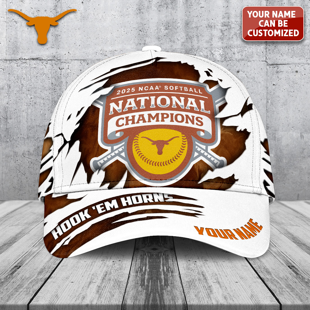 Goalzenith Personalized Texas Longhorns NCAA Women's Softball Classic Cap For Fan