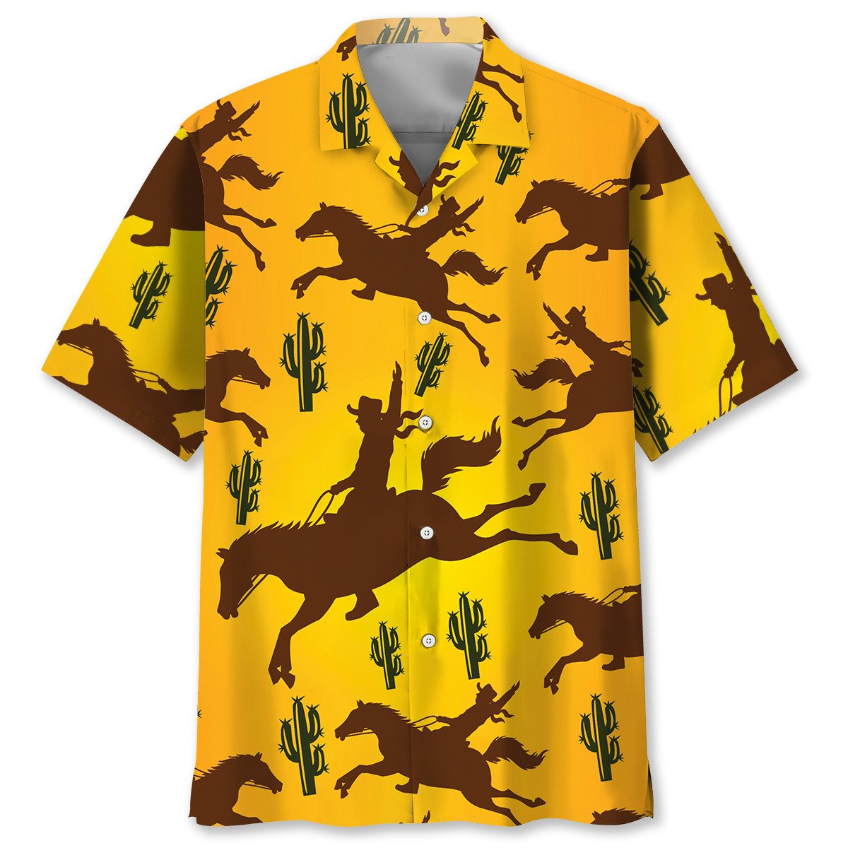 Goalzenith Rider Bucking Bronco Hawaiian Shirt For Fan
