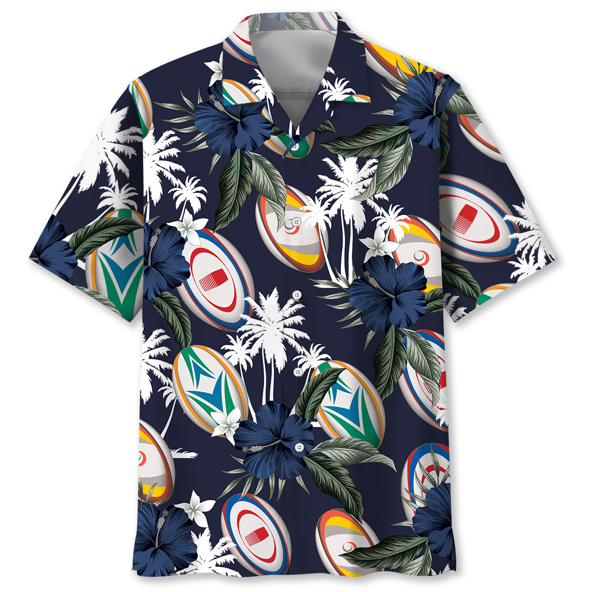 Goalzenith Rugby Tropical Nature Hawaiian Shirt For Fan