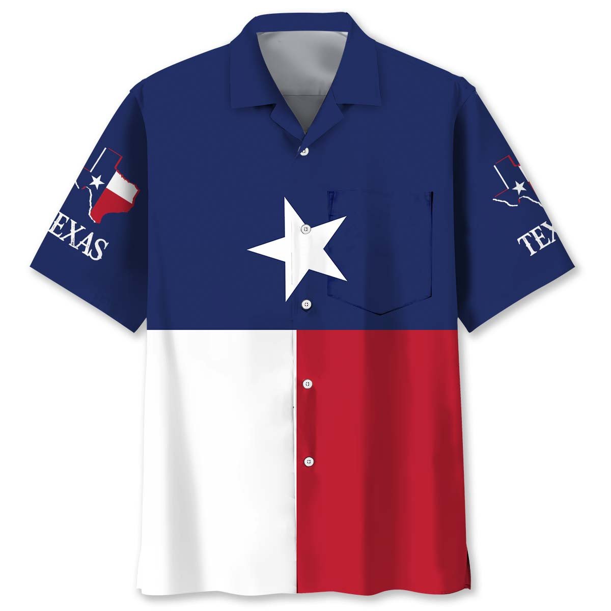Goalzenith Texas The Lone Star State Pocket Hawaiian Shirt For Fan