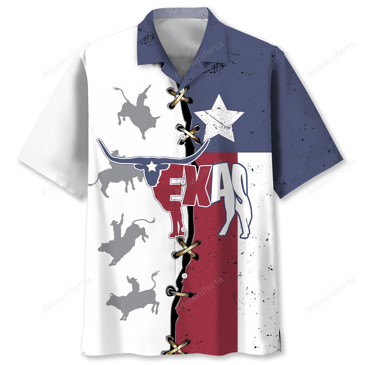 Goalzenith Texas The Longhorn State Vintage Style Hawaiian Shirt For Fan