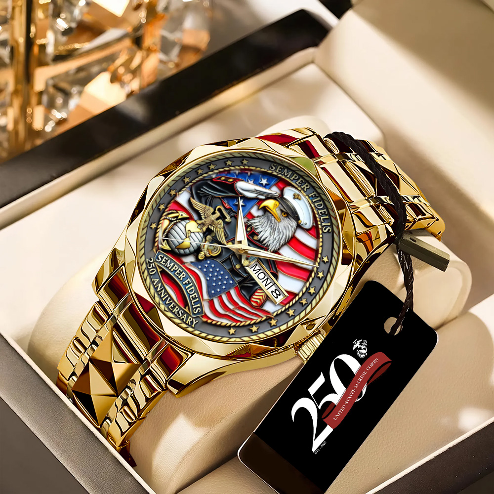 Goalzenith United States Marine Corps Alloy Luxury Quartz Watch For Fan