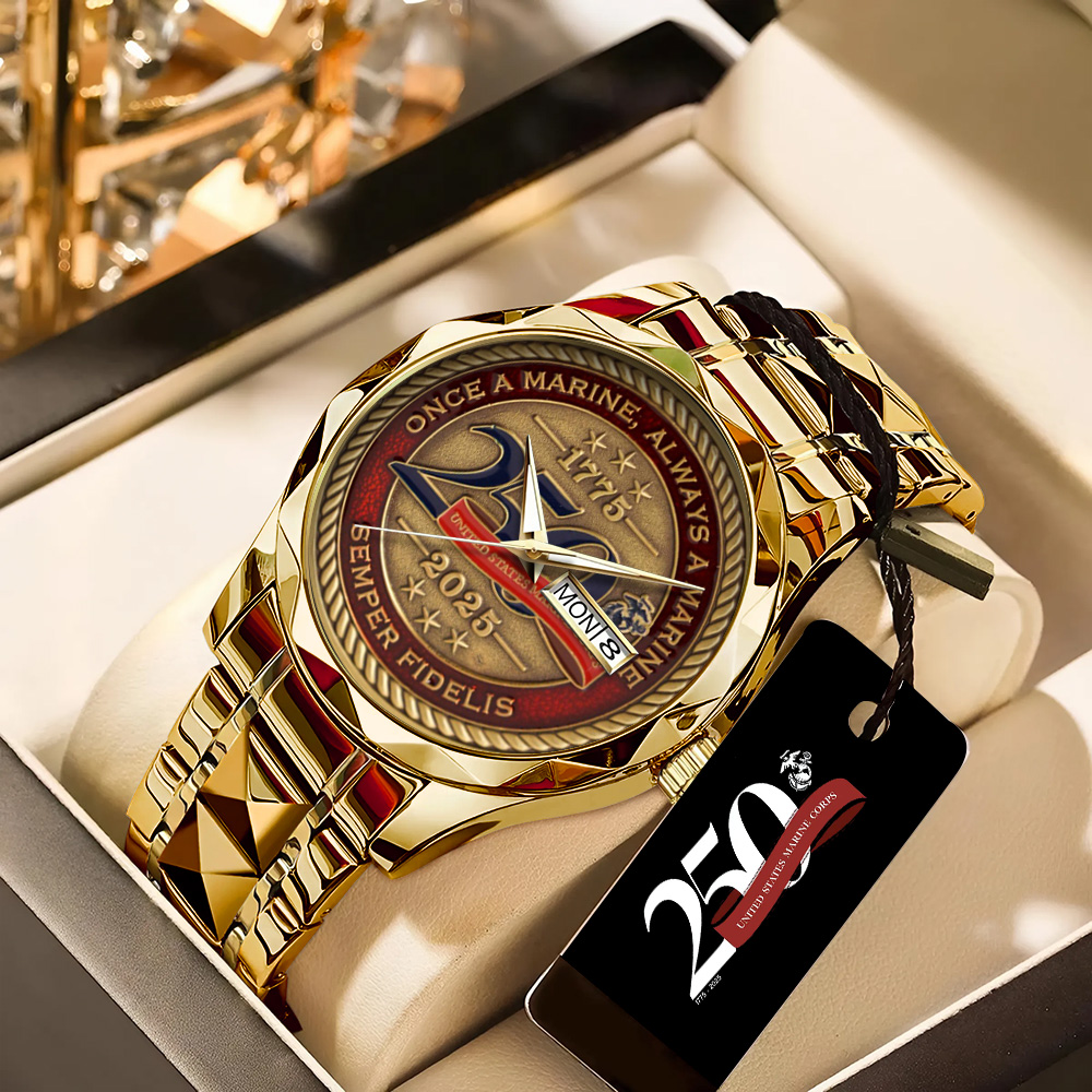 Goalzenith United States Marine Corps Alloy Luxury Quartz Watch For Fan