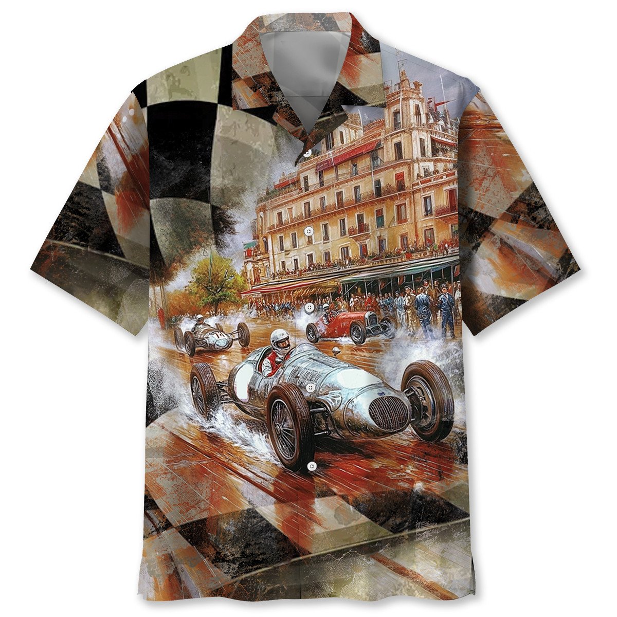 Goalzenith Vintage Road Racing European Hawaiian Shirt For Fan