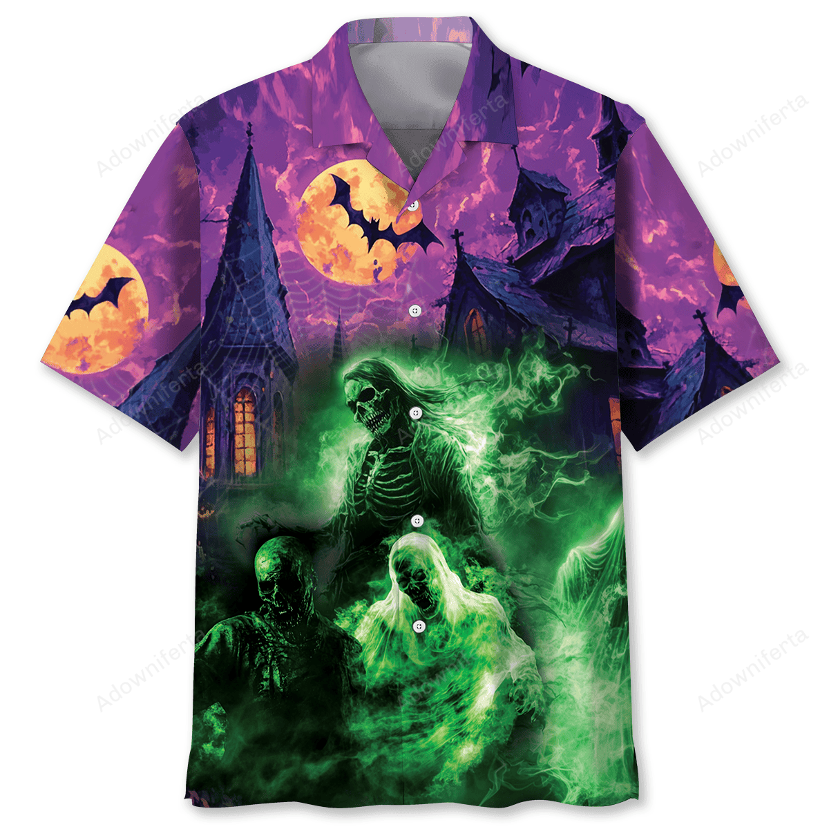 Goalzenith Zombie Halloween Night Hawaiian Shirt For Fan